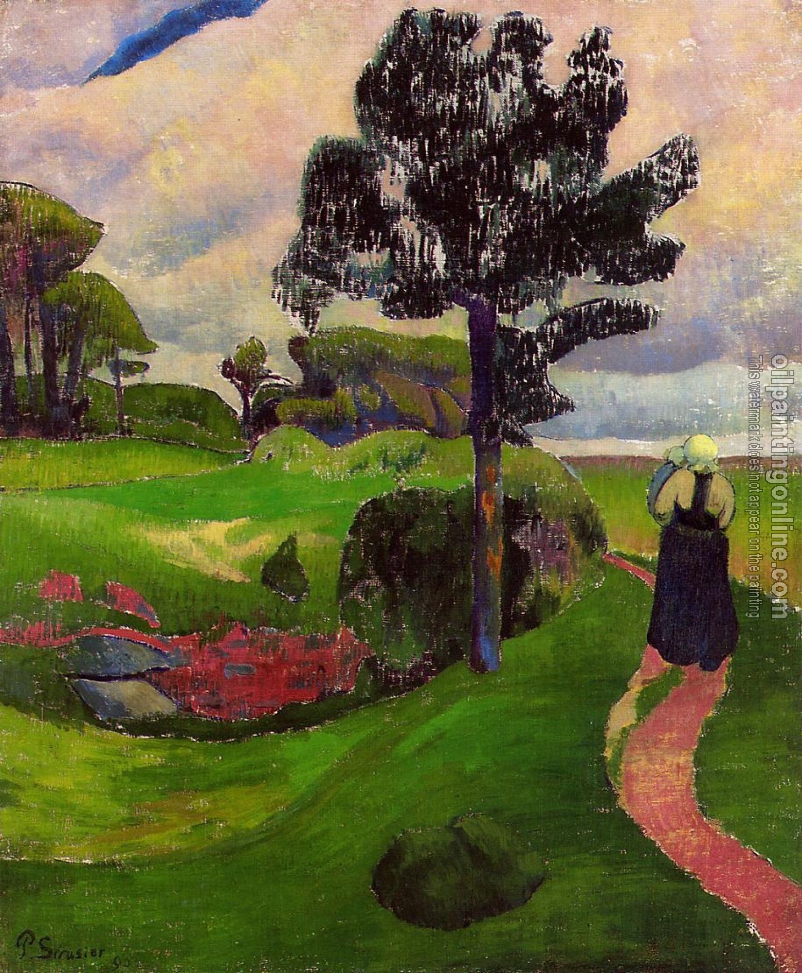 Serusier, Paul - Mother and Child on a Breton Landscape